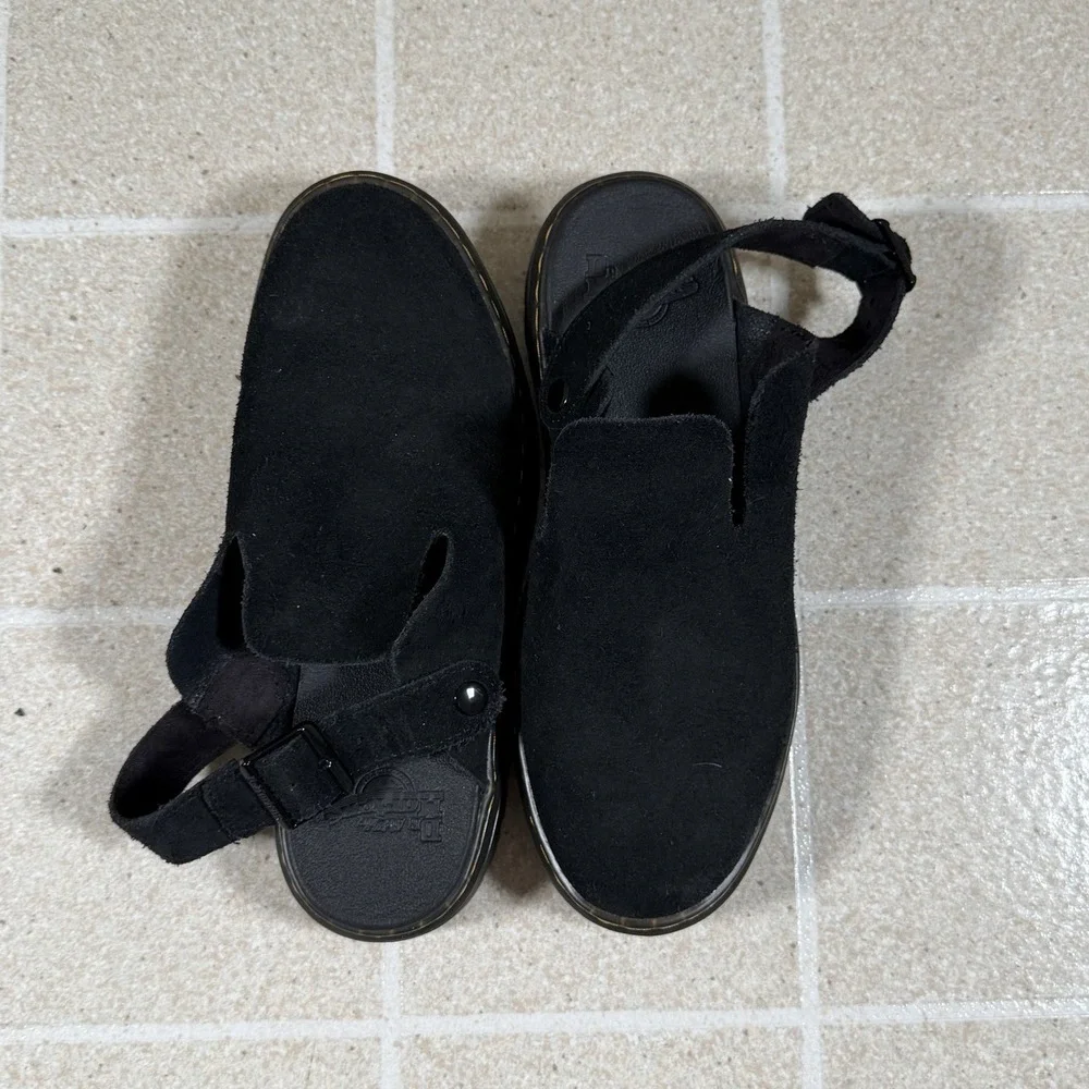 Dr. Martens Carlson Suede Casual Slingback Mules Unisex Size 9 Ladies/ 8 Men's